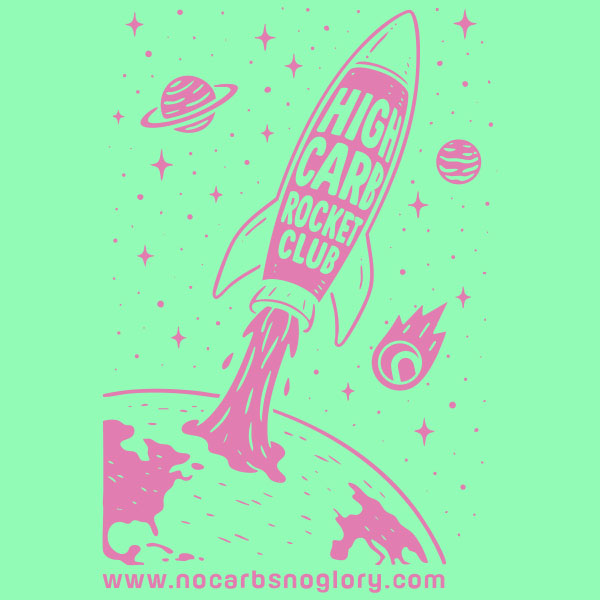 T-SHIRT | HIGH CARB ROCKET CLUB | Mint – Bild 3